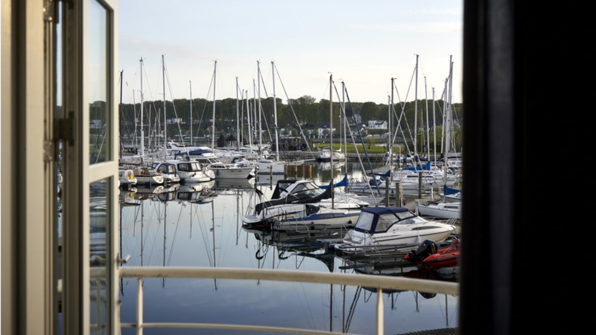 BB-Hotel Aarhus værelses udsigt over Marselisborg Havn